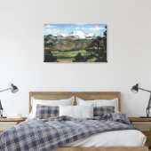Colorado Springs, CO - Pikes Peak Canvas Afdruk (Insitu (Slaapkamer))