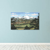 Colorado Springs, CO - Pikes Peak Canvas Afdruk (Insitu (Houten vloer))