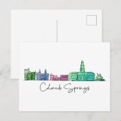 Colorado Springs COLORADO Briefkaart (Voorkant / Achterkant)