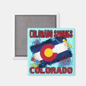 Colorado Springs, Colorado Magneet (Voorkant / Achterkant)