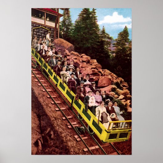 Colorado Springs Colorado Mt Manitou Poster (Voorkant)