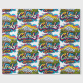 Colorado Springs, Colorado Pikes Peak Mountain Cadeaupapier (Vlak)