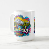 Colorado Springs, Colorado Pikes Peak Mountain Koffiemok (Voorkant links)