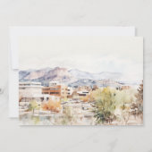 Colorado Springs, Colorado Rehearsal Dinner Kaart (Achterkant)