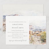 Colorado Springs, Colorado Rehearsal Dinner Kaart (Voorkant / Achterkant)