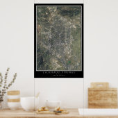 Colorado Springs Colorado Satellite Poster Map (Keuken)