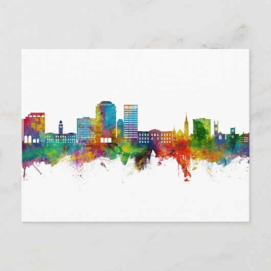 Colorado Springs Colorado Skyline Briefkaart (Voorkant)