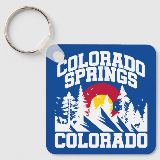 Colorado Springs, Colorado Sleutelhanger (Voorkant)
