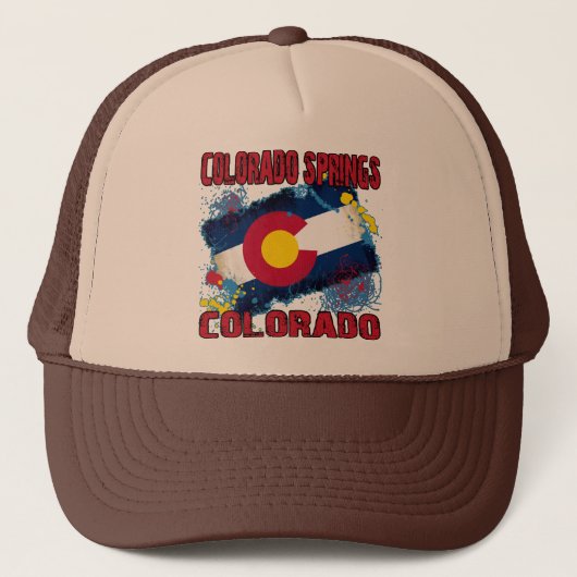 Colorado Springs, Colorado Trucker Pet (Voorkant)