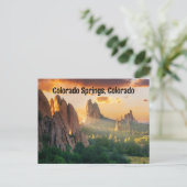 Colorado Springs, Colorado, Verenigde Staten Briefkaart (Staand voorkant)