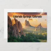 Colorado Springs, Colorado, Verenigde Staten Briefkaart (Voorkant / Achterkant)