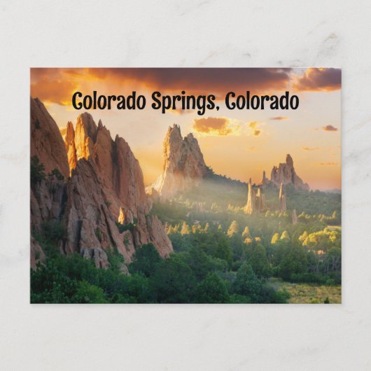 Colorado Springs, Colorado, Verenigde Staten Briefkaart (Voorkant)