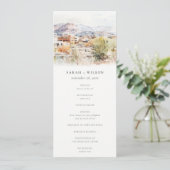 Colorado Springs, Colorado Wedding Program Kaart (Staand voorkant)