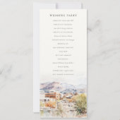 Colorado Springs, Colorado Wedding Program Kaart (Achterkant)