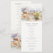 Colorado Springs, Colorado Wedding Program Kaart (Voorkant / Achterkant)
