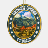 Colorado Springs Keramisch Ornament (Links)