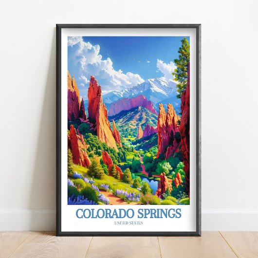 Colorado Springs Kunst - Pikes Peak Print - Tuin