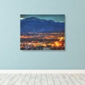 Colorado Springs Lights Canvas Afdruk (Insitu (Houten vloer))