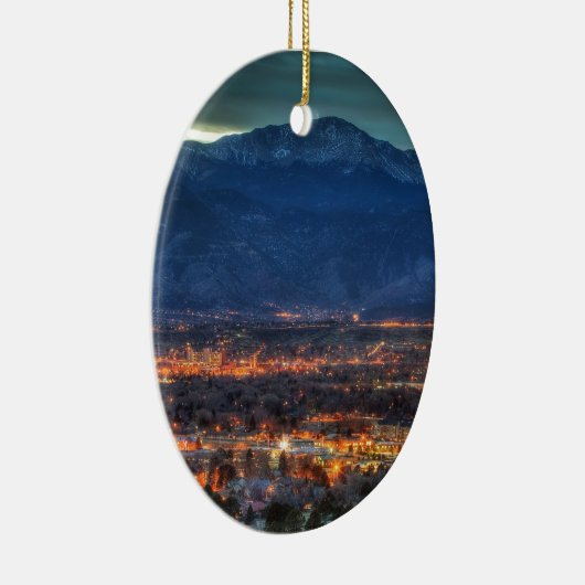 Colorado Springs Lights Keramisch Ornament (Rechts)