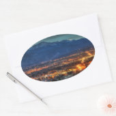 Colorado Springs Lights Ovale Sticker (Envelop)