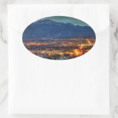 Colorado Springs Lights Ovale Sticker (Tas)