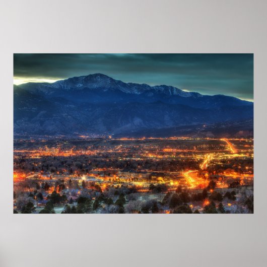 Colorado Springs Lights Poster (Voorkant)