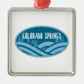 Colorado Springs Metalen Ornament (Voorkant)