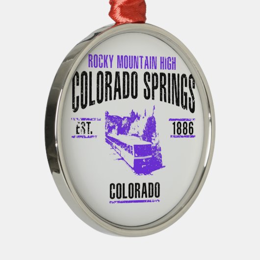 Colorado Springs Metalen Ornament (Rechts)