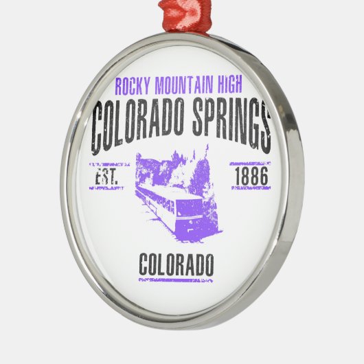 Colorado Springs Metalen Ornament (Links)