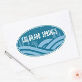 Colorado Springs Ovale Sticker (Envelop)