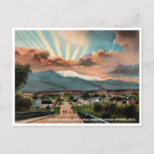 Colorado Springs  Pikes Peak sunset