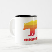 Colorado Springs Regenboog Beer Tweekleurige Koffiemok (Voorkant links)