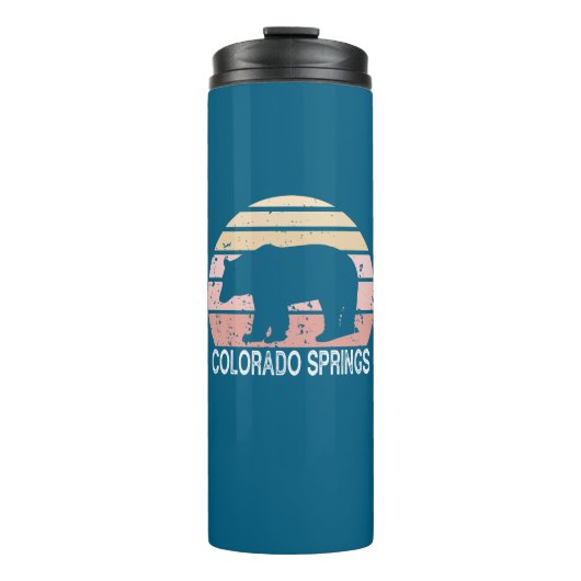 Colorado Springs Retro Beer Thermosbeker (Voorkant)