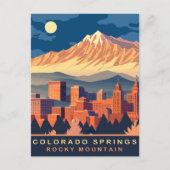Colorado Springs, Rocky Mountains, reizen Briefkaart (Voorkant)