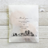 Colorado Springs skyline bruiloft dank u Bedankzakje