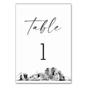 Colorado Springs skyline tafelnummer 3.5x5 Kaart (Voorkant)