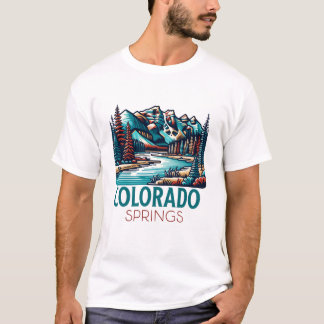 Colorado Springs Stad Colorado Verenigde Staten T-shirt