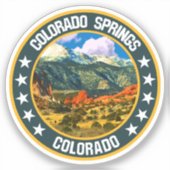 Colorado Springs Sticker (Voorkant)