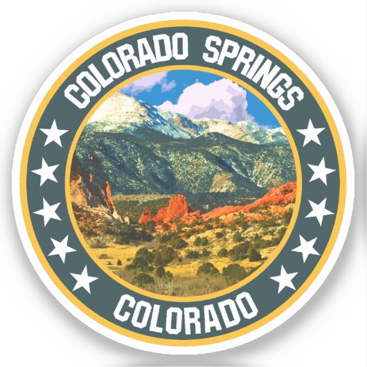 Colorado Springs Sticker (Voorkant)