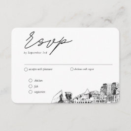 Colorado Springs traditionele RSVP-maaltijdoptie Informatiekaartje