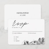 Colorado Springs traditionele RSVP-maaltijdoptie Informatiekaartje (Voorkant / Achterkant)