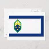 Colorado Springs-vlag Briefkaart (Voorkant / Achterkant)