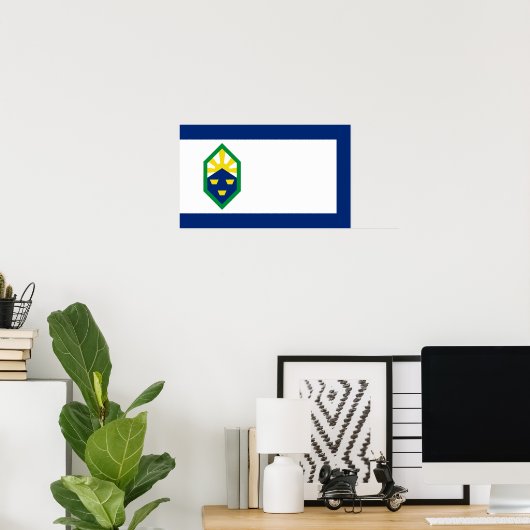 Colorado Springs-vlag Poster (Thuiskantoor)