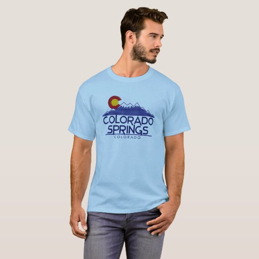 Colorado Springs wood mountains shirt (Voorkant volledig)