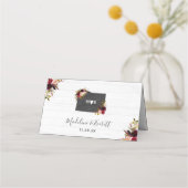 Colorado Staat Bestemming Rustieke Tafelnummer Plaatskaartje (Achterkant)