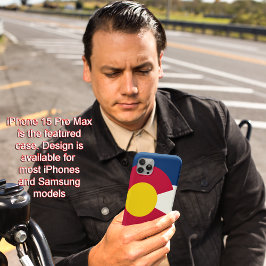 Colorado Staat Vlag iPhone 15 & Prior iPhone 15 Pro Max Hoesje