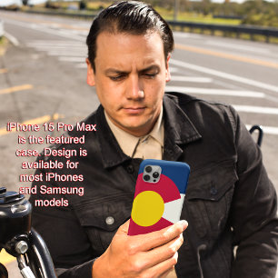 Colorado Staat Vlag iPhone 15 & Prior iPhone 15 Pro Max Hoesje