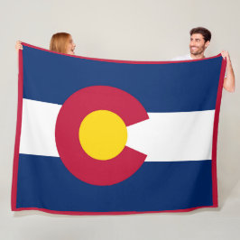 Colorado Staat Vlag Print Patriot Fleece Deken