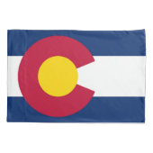 Colorado Staat Vlag Print Patriot Kussensloop (Achterkant)