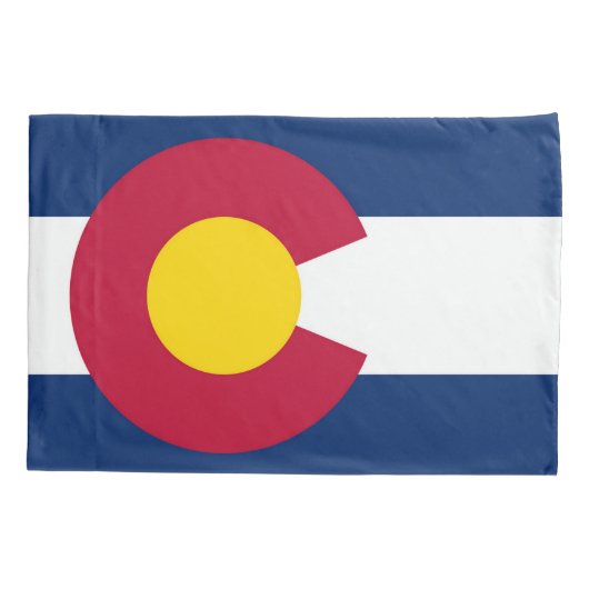 Colorado Staat Vlag Print Patriot Kussensloop (Achterkant)